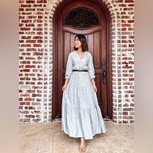 BLOGGER FAV NWT ZARA EMBROIDERED TIERED MIDI DRESS